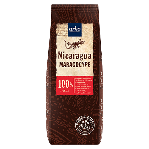 Ursprungskaffee Nicaragua Maragogype, Bohne 250g