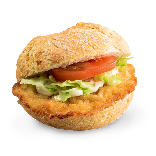 Hähnchen-Schnitzelbrötchen