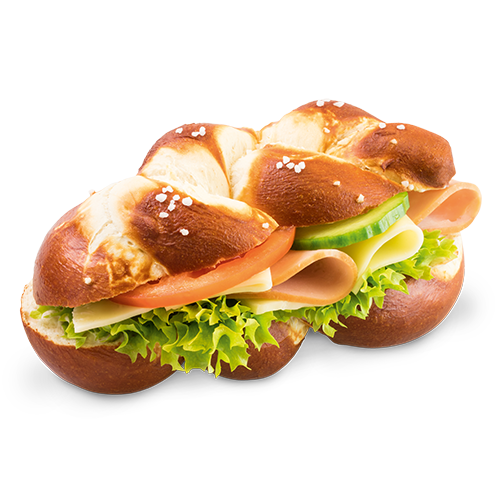 Laugenzopf Pute und Gouda