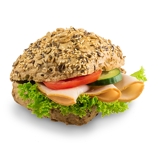 Mehrkornbrötchen Hirse-Pute