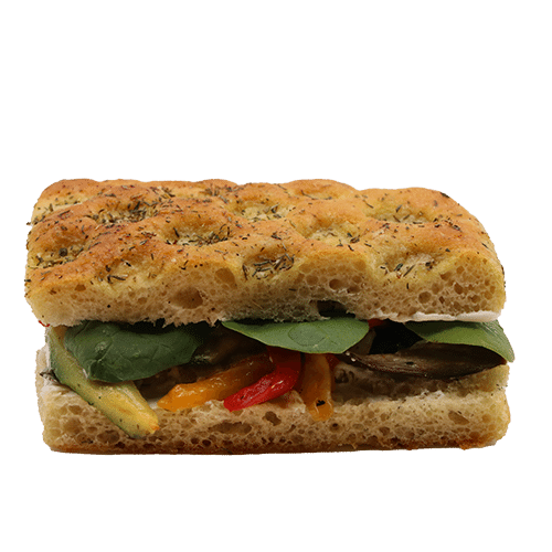 Focaccia Antipasti & Trüffelmayonnaise (vegan)
