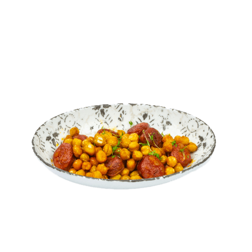 Chorizo con garbanzos