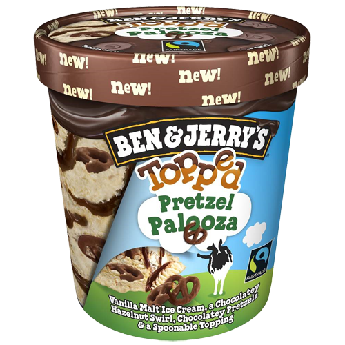 Ben & Jerry's Topped Pretzel Palooza 470ml