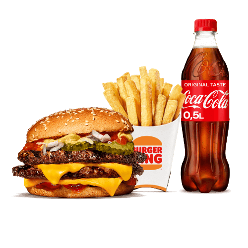 Double Cheeseburger King Menü