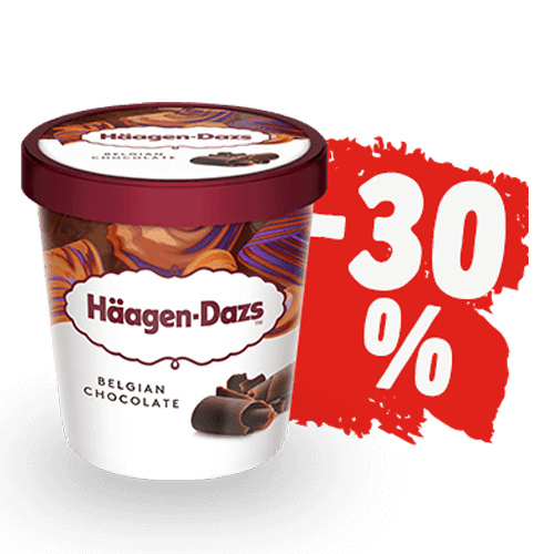 Häagen-Dazs Belgian Chocolate 460ml (30% Rabatt)