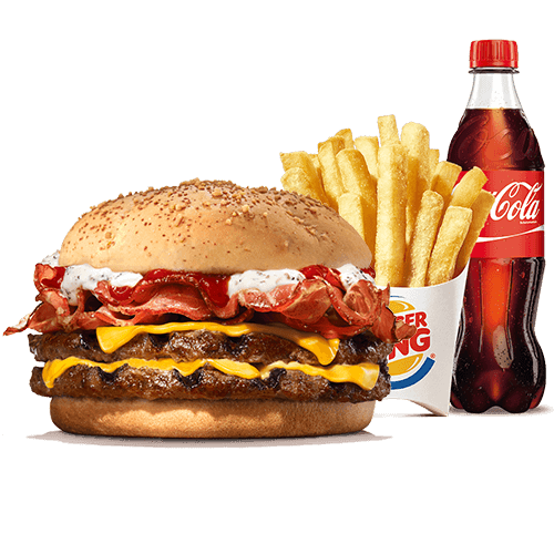 Trüffel Bacon KING Menü