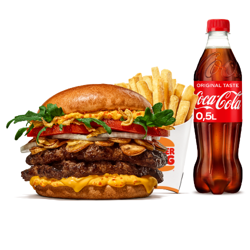 King's Champ 'n' Cheese Double Menü