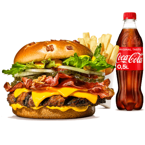 Cheesy Bacon Lover Beef Menü