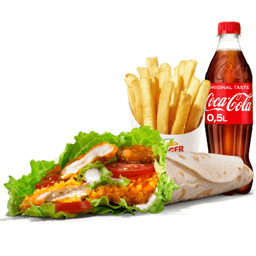 Crispy Chicken Wrap Menu