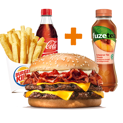 Bacon KING Menu + gratis Fuze Tea Pfirsich