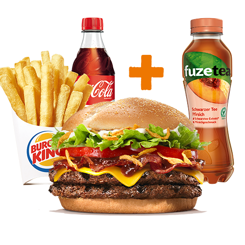 Double Steakhouse KING Menu + gratis Fuze Tea Pfirsich