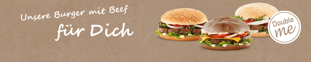 Burger mit Beef Double me