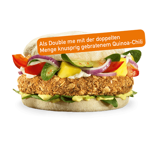 Hot Quinoa Veggie Burger Double me