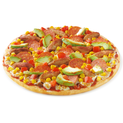 Pizza con Avocado