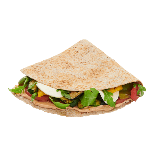 Grillgemüse Mozzarella Flatbread
