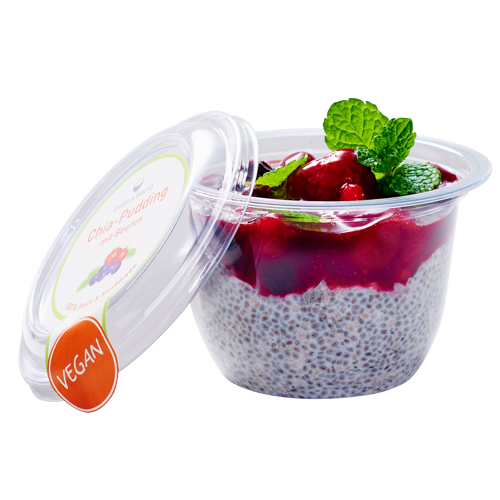 Beeren Chia Pudding (vegan)