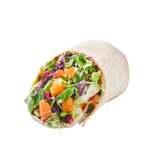 Teriyaki Salmon Wrap