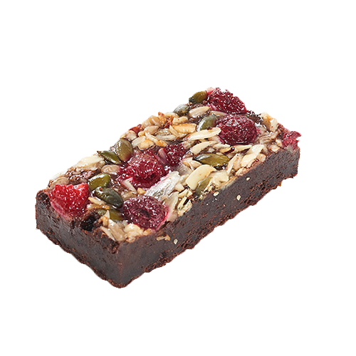 Himbeer Mandel Brownie