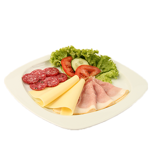 Gute Laune Frühstück - Aufschnittplatte