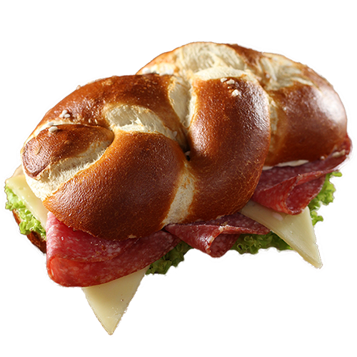 Laugenzöpfle Salami