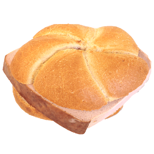 Leberkäs Brötchen