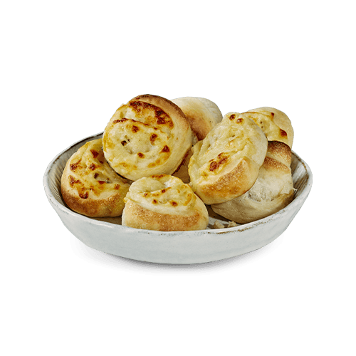 Pizza-Brötchen Veganer Reibeschmelz