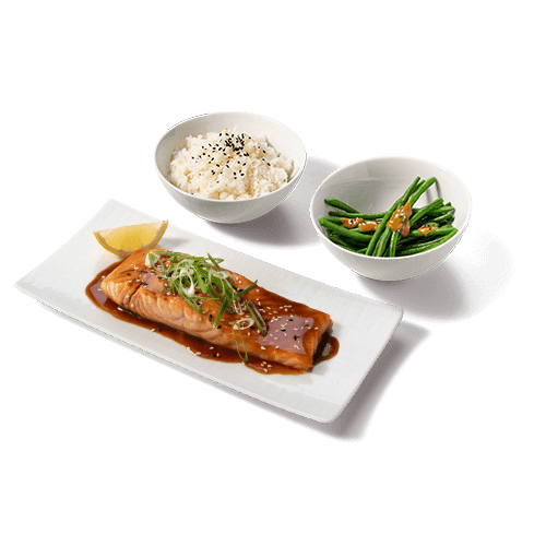 Lachs Teriyaki Bento