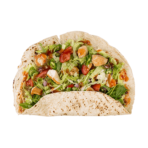 Feuriger Hähnchen Wrap