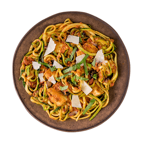 Tomaten-Zucchini Nudeln