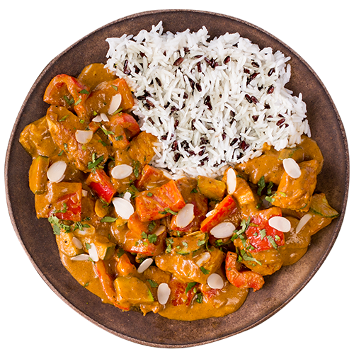 Madras Curry mit Reis