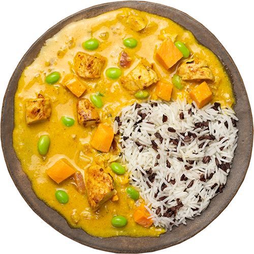 Mango Süßkartoffel Pfanne