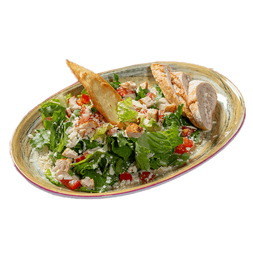 Ensalada Caesar mit Hähnchenbrust