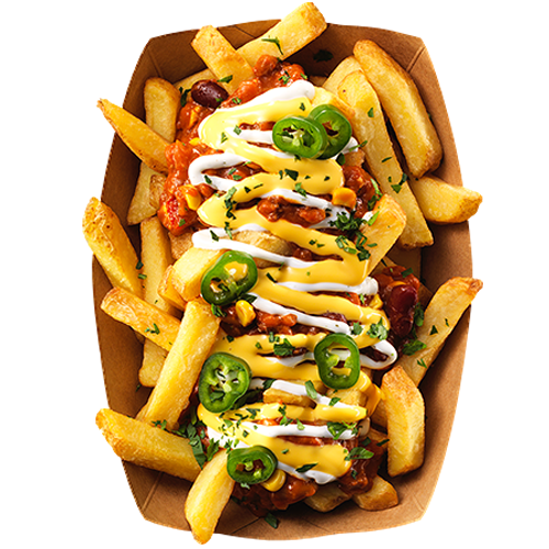 Chili Cheese Fritten
