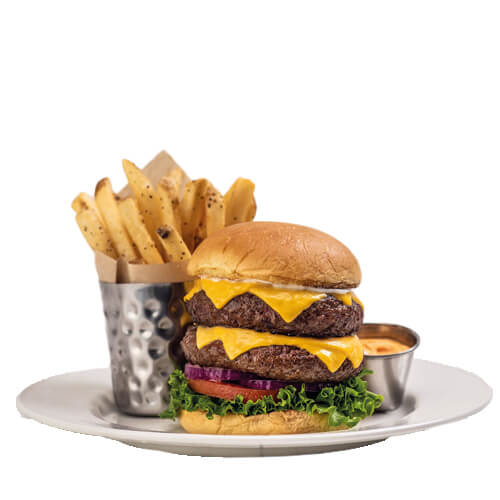 Double Decker Double Cheeseburger