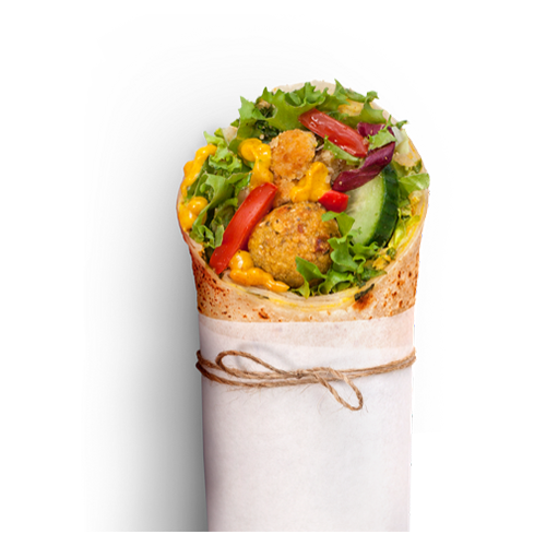 Falafel-Hummus Wrap (vegan)