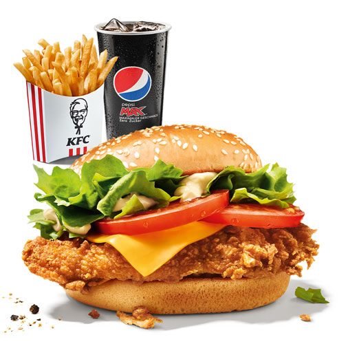 Colonel TS Burger Menü