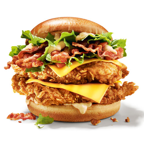 Double Cheese & Bacon Burger