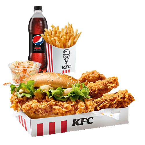 Fire Zinger Burger Box