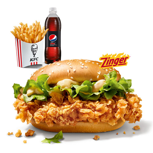 Zinger Burger Menü