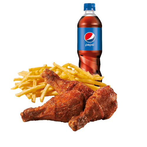 3-Hähnchen-Drumstick Menü