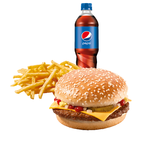 Cheeseburger-Menü