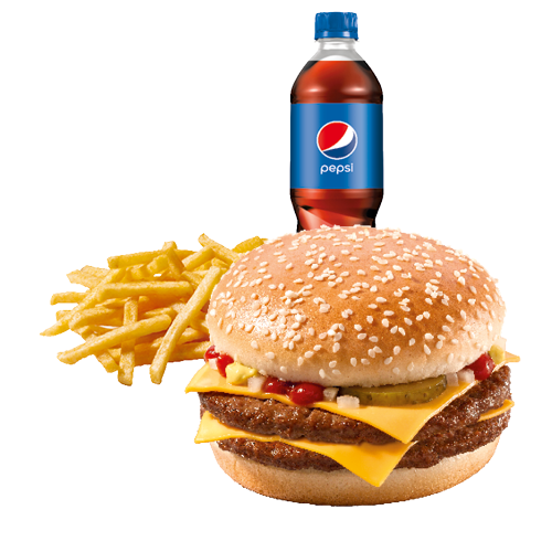 Double-Cheeseburger-Menü