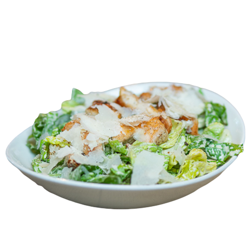 Insalata Caesare mit Hähnchenbruststreifen
