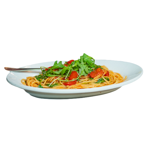 Spaghetti Rucola Pomodorini (piccante)