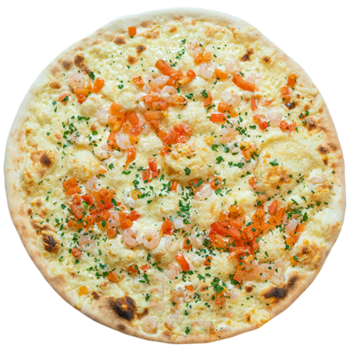 Pizza Gamberetti Bianca