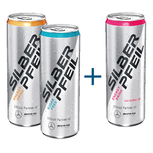 Kennenlernangebot Silberpfeil Energy Drinks (3 Stück)
