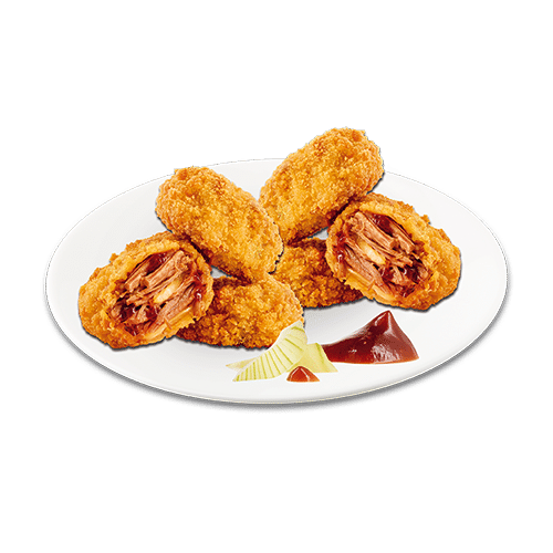Pulled Pork Bites (6 Stück, scharf)