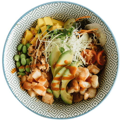MoschPoke Bowl Garnelen