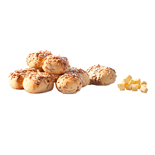 Mehrkornbrötchen gefüllt mit Käse (8 Stück)
