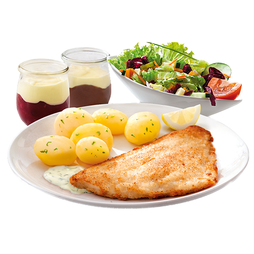 Sparmenü Schollenfilet vom Grill
